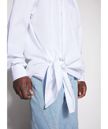 white knotted poplin shirt shop