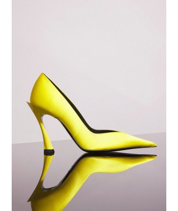 yellow leather fang 95 satin pump Toutes les collections ici