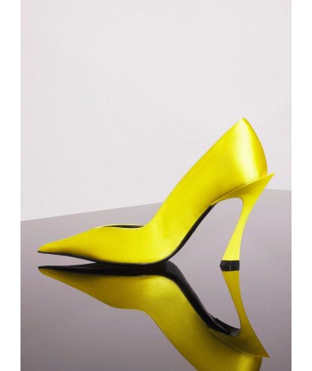 yellow leather fang 95 satin pump Toutes les collections ici