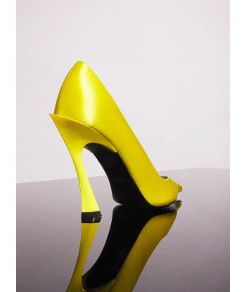 yellow leather fang 95 satin pump Toutes les collections ici