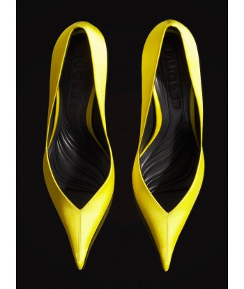 yellow leather fang 95 satin pump Toutes les collections ici