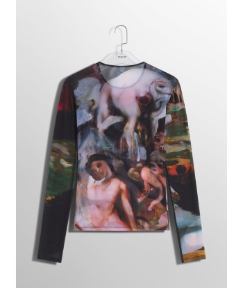 Mugler x Ambera Wellmann Impossession printed top solde