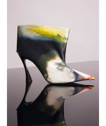 Mugler x Ambera Wellmann printed velvet fang 95 boots Livraison rapide