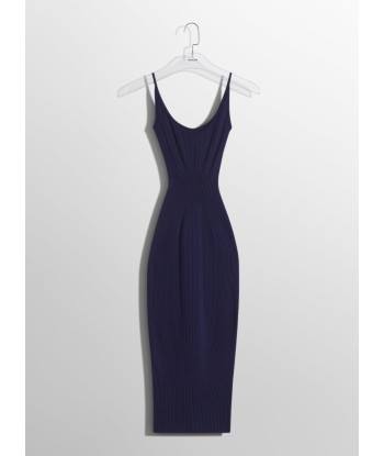 midnight blue sculpting knit dress vente chaude votre 