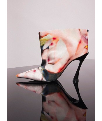 Mugler x Ambera Wellmann printed velvet fang 95 boots Livraison rapide