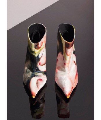 Mugler x Ambera Wellmann printed velvet fang 95 boots Livraison rapide