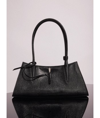 black embossed lizard leather fang bag la livraison gratuite