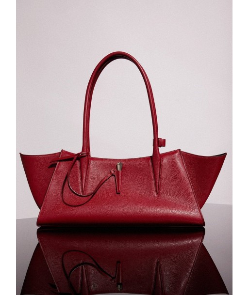 red grained leather fang bag Venez acheter