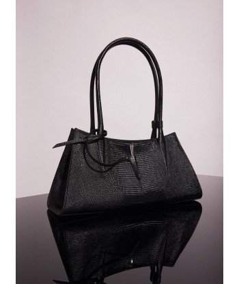 black embossed lizard leather fang bag la livraison gratuite