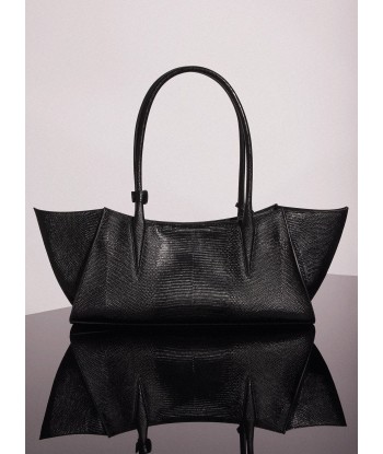 black embossed lizard leather fang bag la livraison gratuite