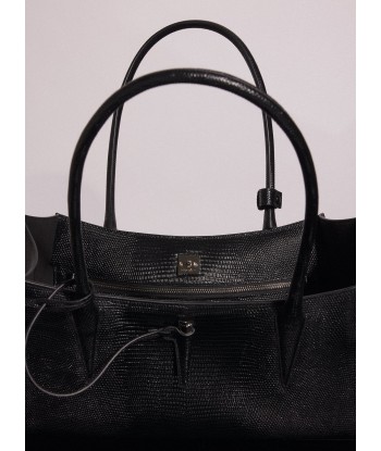 black embossed lizard leather fang bag la livraison gratuite