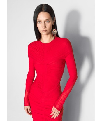 red ruched bodysuit du meilleur 