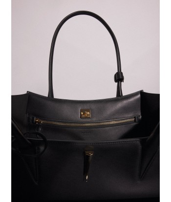 black smooth leather fang bag plus qu'un jeu 