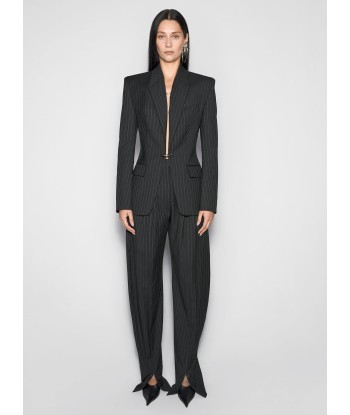 pinstripe pierced tailored jacket paiement sécurisé