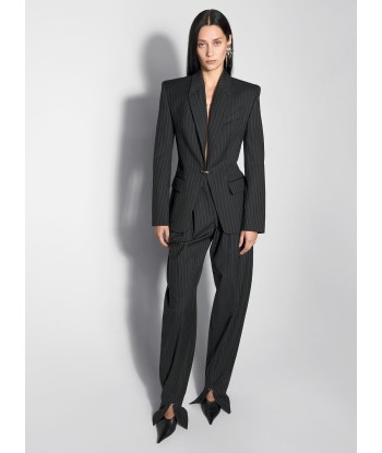 pinstripe pierced tailored jacket paiement sécurisé