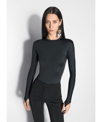 black shoulder logo bodysuit Comment ça marche