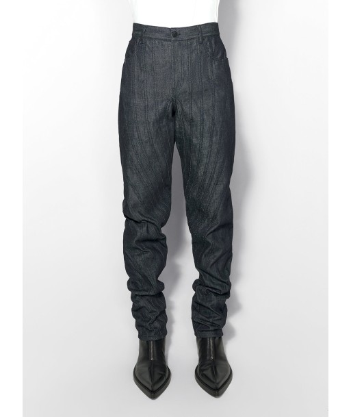 raw blue spiral baggy jeans 2024