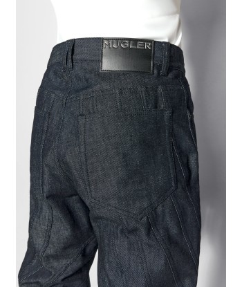 raw blue spiral baggy jeans 2024