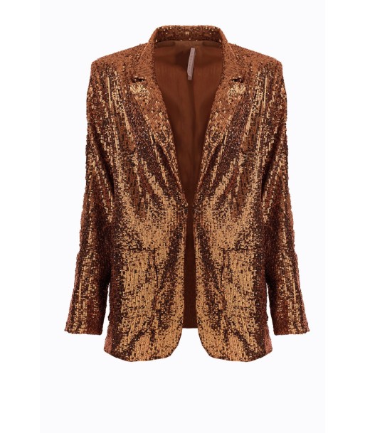 Blazer Imperial Brown à sequins pas cher 