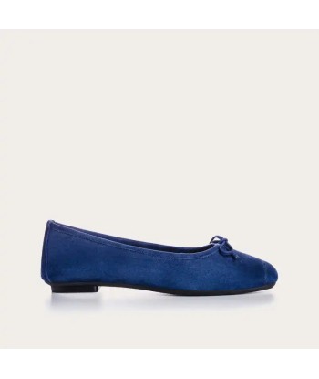 Ballerines Reqins Harmony Cuir Velours Ocean l'achat 