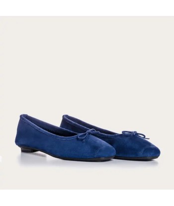 Ballerines Reqins Harmony Cuir Velours Ocean l'achat 