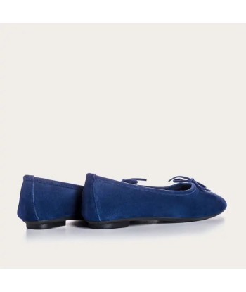 Ballerines Reqins Harmony Cuir Velours Ocean l'achat 