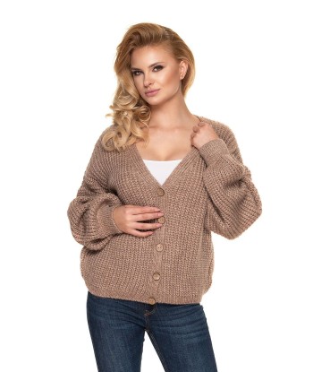 Cardigan maille oversize Alma - femme rembourrage situé sous