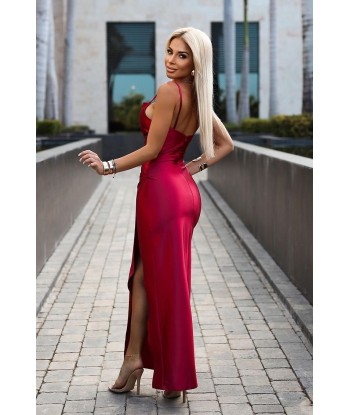 Robe de soirée satinée et drapée TALYA online