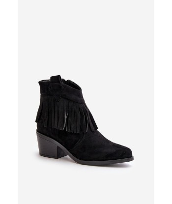 Bottines avec franges en daim paiement sécurisé