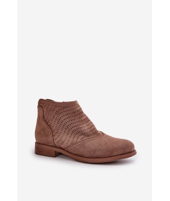 Bottines ajourées en daim les ctes