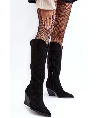 Bottes santiags femme en daim ouvre sa boutique