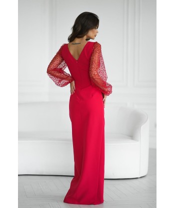 Robe de soirée longue détail paillette kelly 1 français