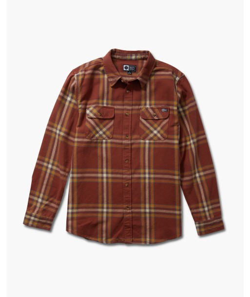 Landfall L/S Flannel - Brick Red ou a consommer sur place