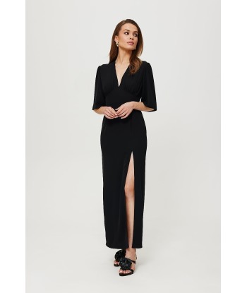 Robe de soirée col en V ELEGANCE destockage