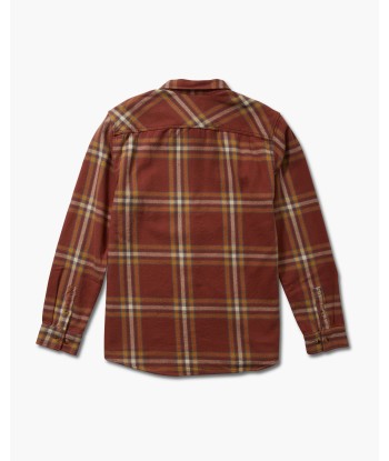 Landfall L/S Flannel - Brick Red ou a consommer sur place