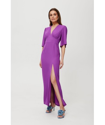 Robe de soirée col en V ELEGANCE destockage