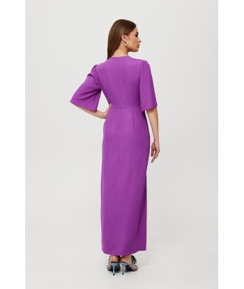 Robe de soirée col en V ELEGANCE destockage