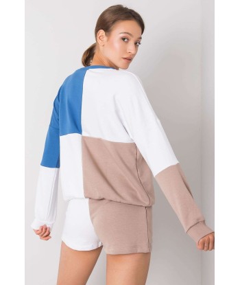 Ensemble en coton sweat et short court Cora les muscles