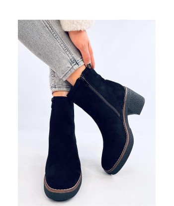 Bottines à talons noir avec doublure france