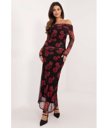 Robe de soirée motifs animal et florale Ainsley 2 Fin de série