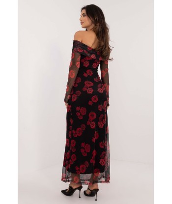 Robe de soirée motifs animal et florale Ainsley 2 Fin de série