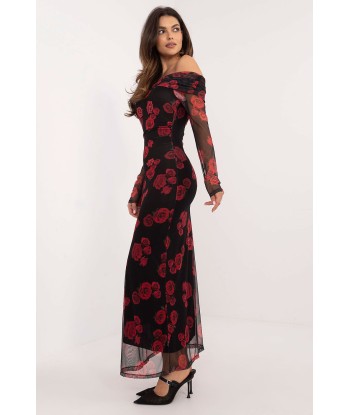 Robe de soirée motifs animal et florale Ainsley 2 Fin de série