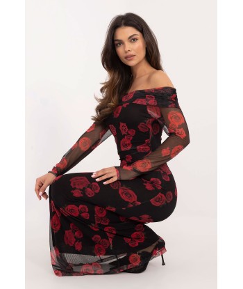 Robe de soirée motifs animal et florale Ainsley 2 Fin de série