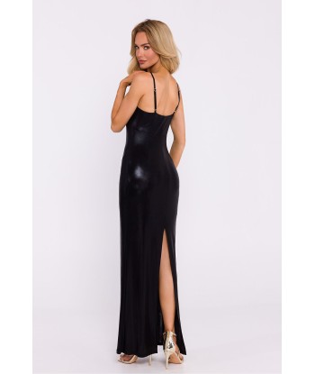 Robe longue de soirée satinée collection Mona 5 pas cheres