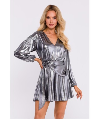 Robe courte de soirée satinée collection Mona 6 pas cher