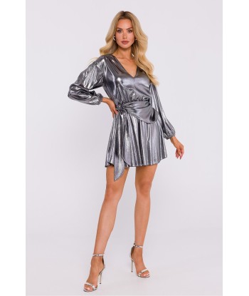 Robe courte de soirée satinée collection Mona 6 pas cher