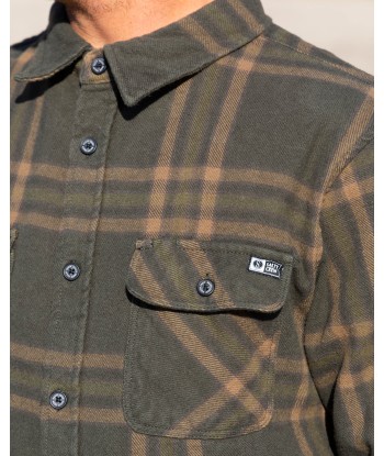 Landfall L/S Flannel - Olive pour bénéficier 