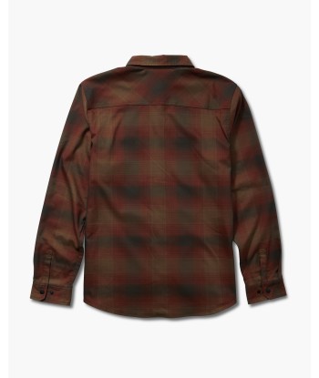 Fathom L/S Tech Flannel - Burgundy 2 - 3 jours ouvrés.