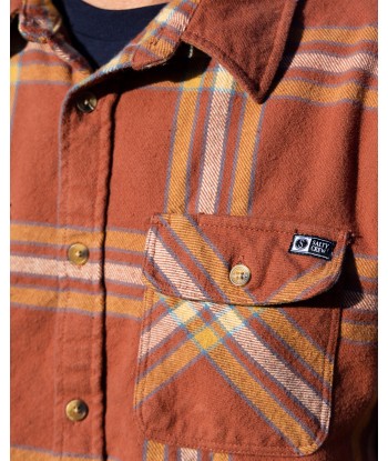 Landfall L/S Flannel - Brick Red ou a consommer sur place