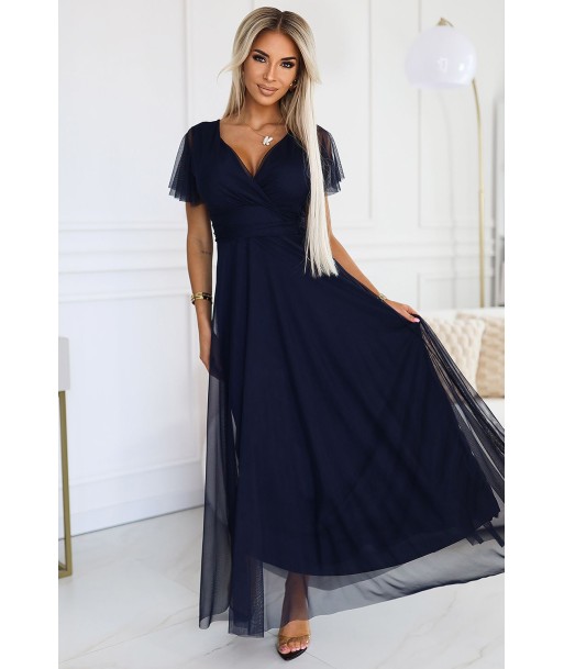 Robe bleu marine fluide en tulle Nastia Vous souhaitez 